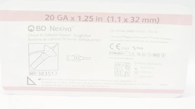BD 383517 Nexiva Closed IV Cath. System 20GA 1.25Inch 1.1 x 32 mm